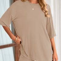 2 - PIECE BIKER SHORT WITH MATCHING OVER - SIZED LIGHTWEIGHT SHIRT