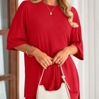 2 - PIECE BIKER SHORT WITH MATCHING OVER - SIZED LIGHTWEIGHT SHIRT