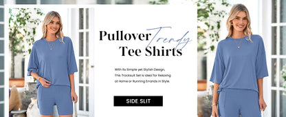 2 - PIECE BIKER SHORT WITH MATCHING OVER - SIZED LIGHTWEIGHT SHIRT